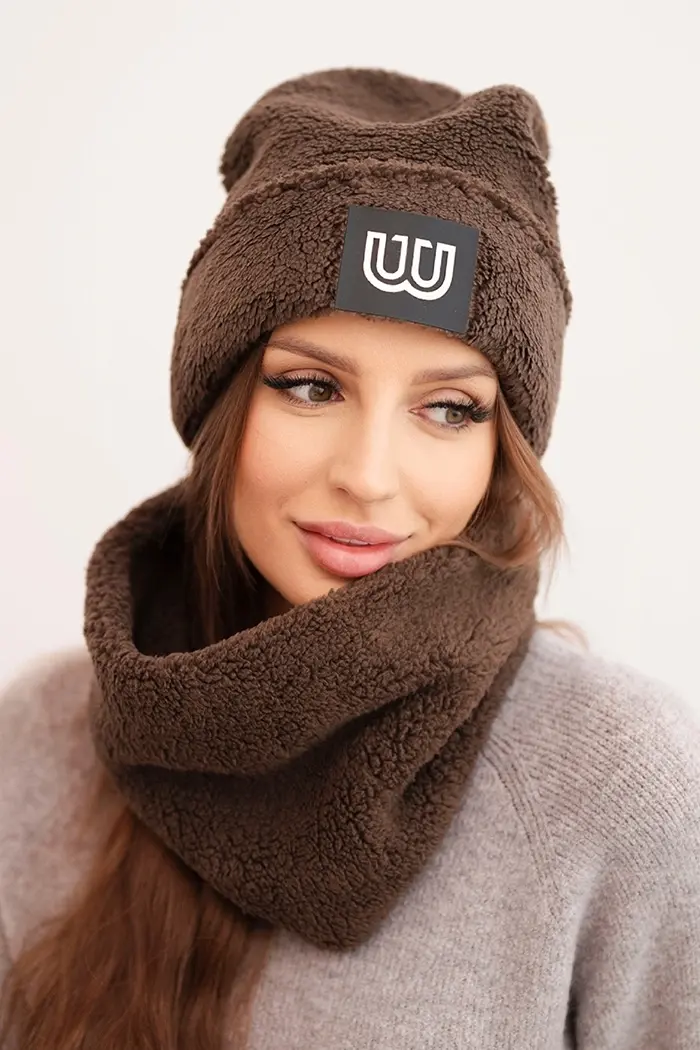 Dámsky fleecový set čiapka a nákrčník