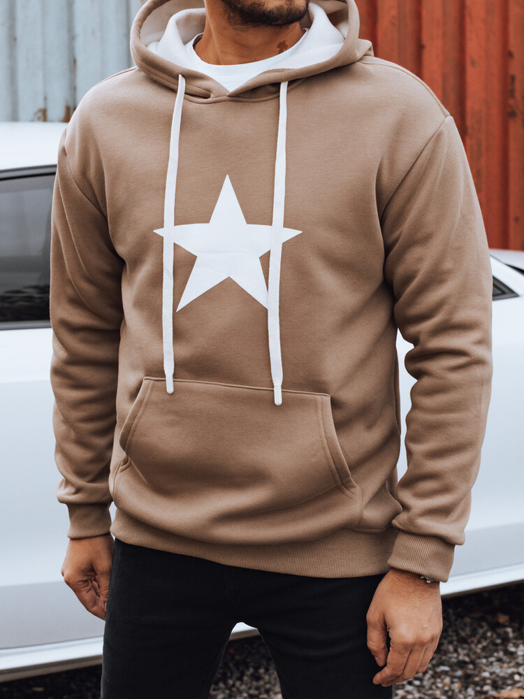 Pánska mikina s kapucňou a hviezdou