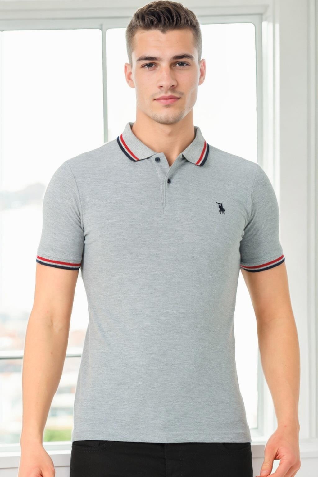 T9594 DEWBERRY MEN'S T-SHIRT-GREY