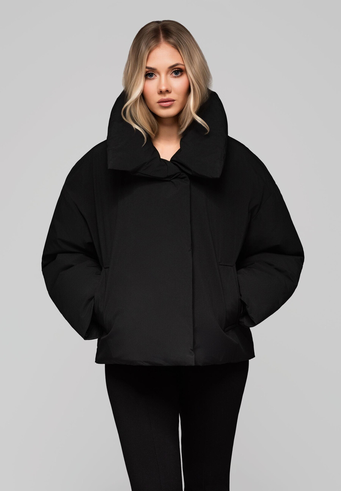 Edoti Women's quilted jacket with stand-up collar OW-JALP-0101 v1