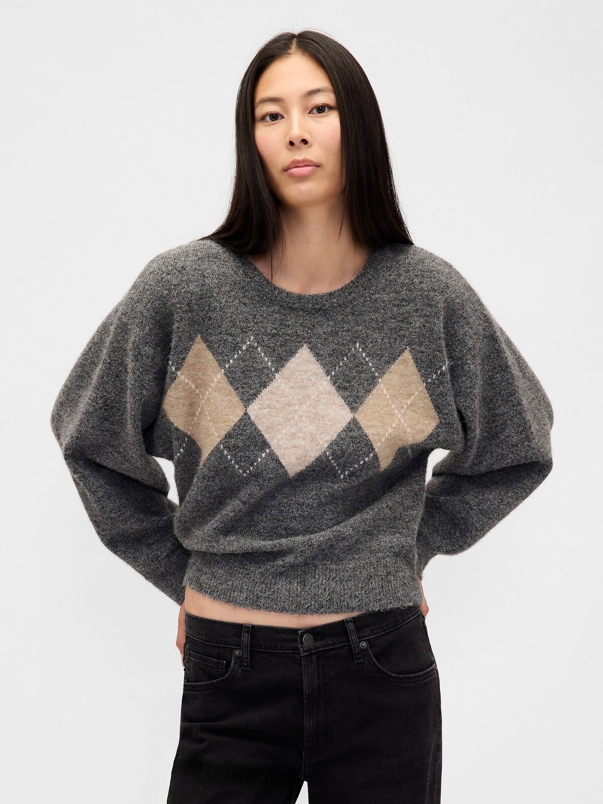 GAP Crop Sweater with Wool - Ladies