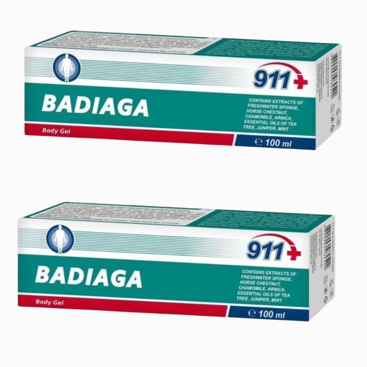 Zvýhodnený set: 2x Badiaga gél na modriny a pomliaždeniny - 100 ml - Twinstec 911+