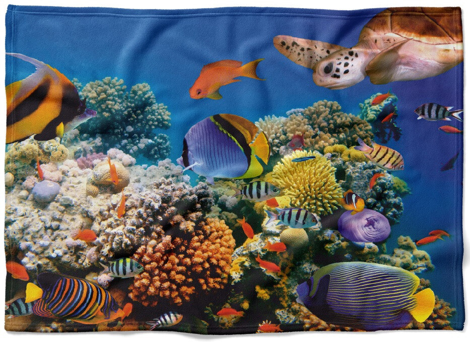 Deka Rybičky  (Rozmer: 150 x 120 cm, Podšitie baránkom: NE)