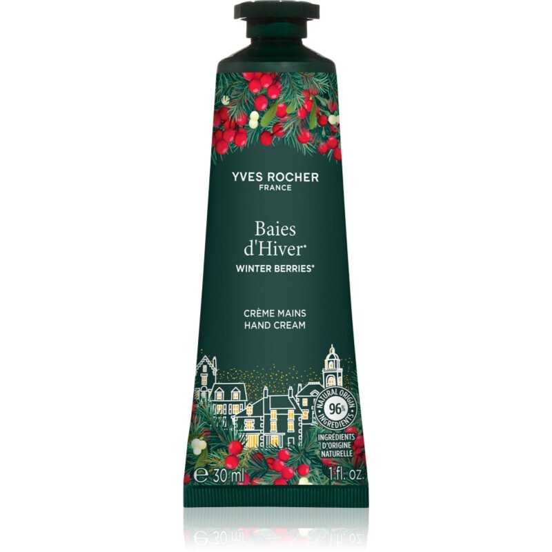 Yves Rocher Winter Berries hydratačný krém na ruky 30 ml