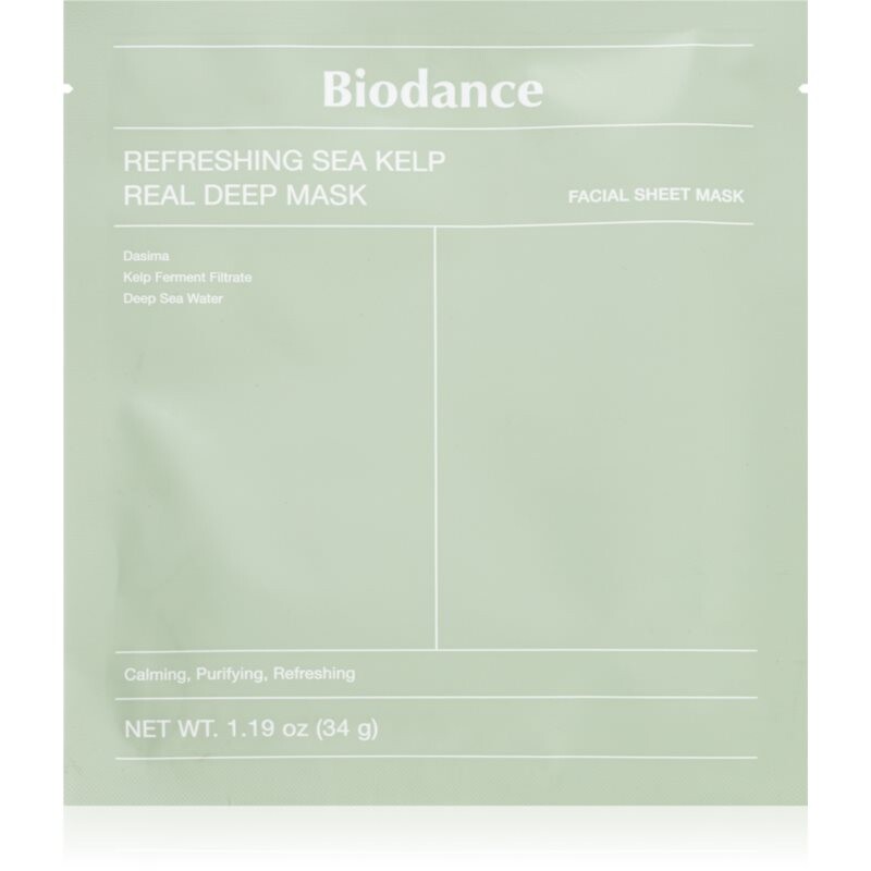 Biodance Refreshing Sea Kelp Real Deep Mask intenzívna hydrogélová maska s extraktmi z morských rias s extraktmi z morských rias 1 ks