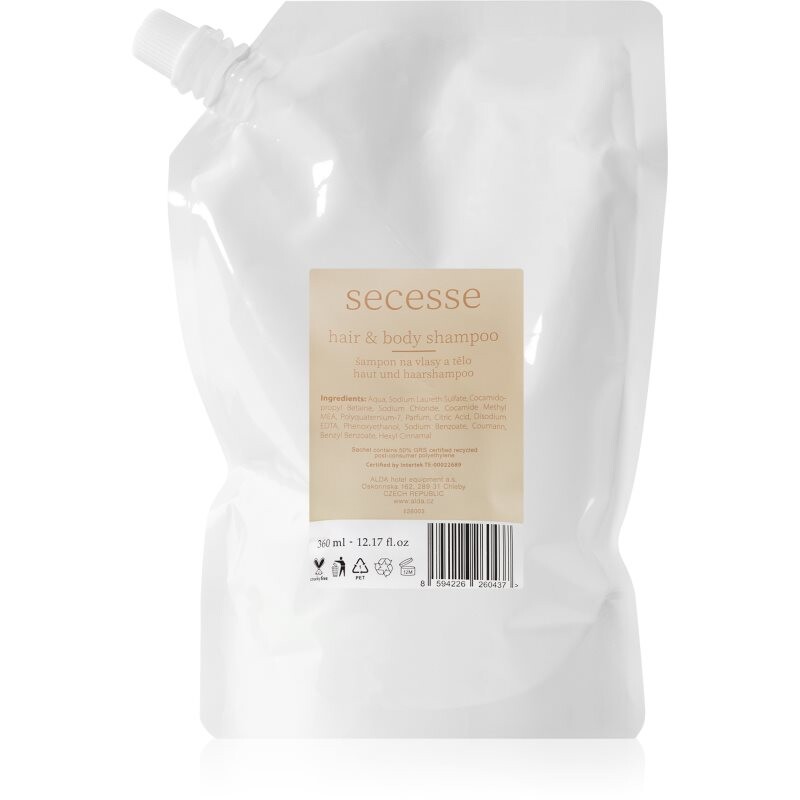 Secesse Hair and Body Shampoo šampón na vlasy a telo 360 ml