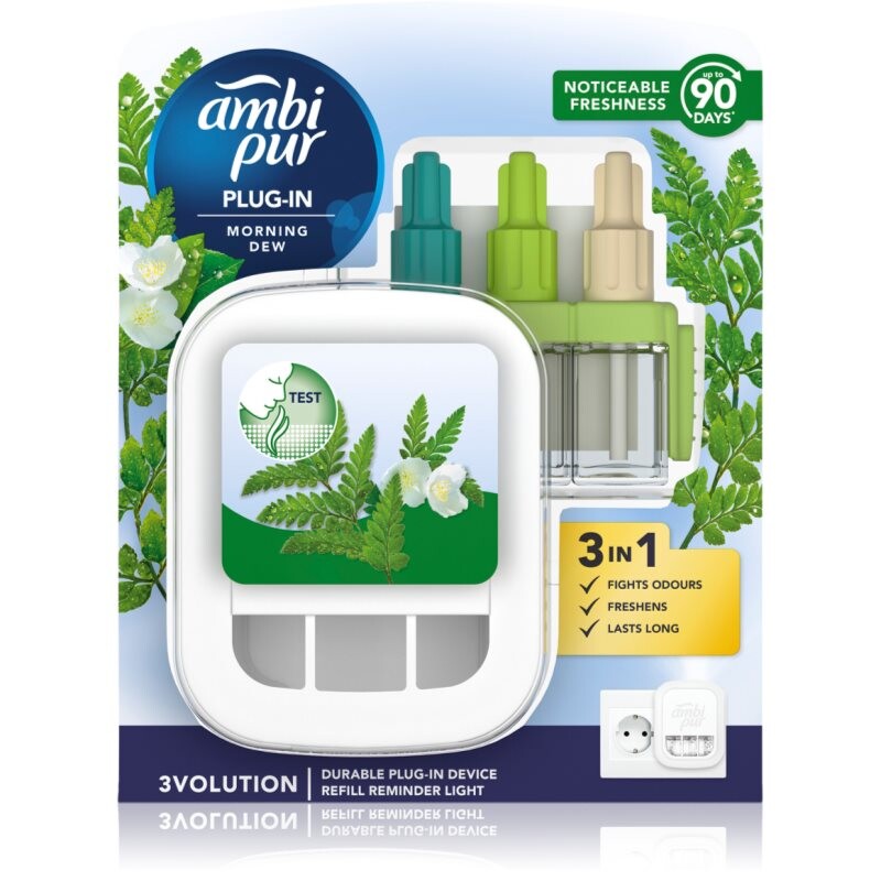 AmbiPur 3volution Morning Dew elektrický osviežovač vzduchu s náplňou 20 ml