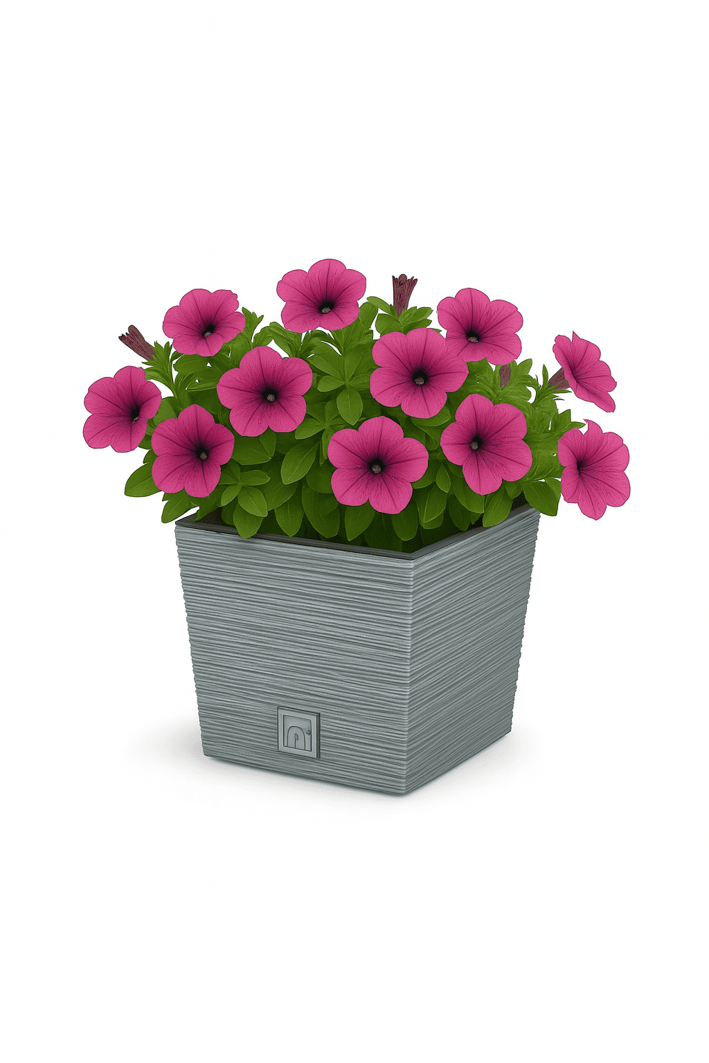 ProsperPlast Kvetináč FURU SQUARE LOW | betón 24 cm