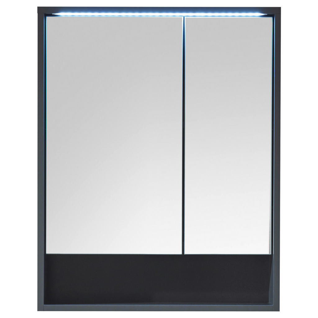 MID.YOU ZRKADLOVÁ SKRINKA, sivá, sivá, 60/75/20 cm