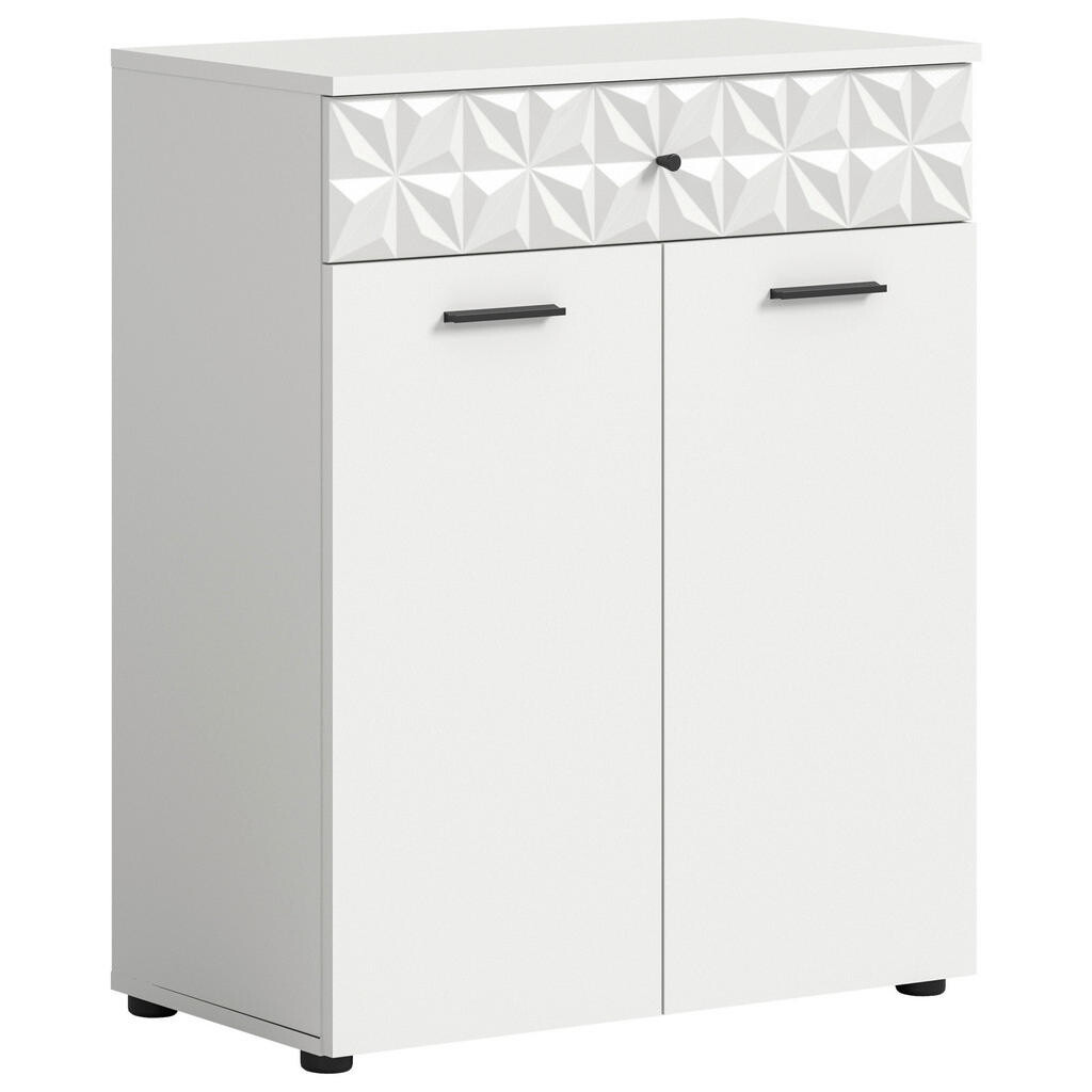 MID.YOU SPODNÁ SKRINKA, biela, biela, 70/85/34 cm