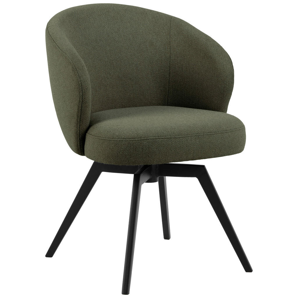 MID.YOU STOLIČKA S PODRÚČKAMI, oceľ, štruktúra, zelená, čierna