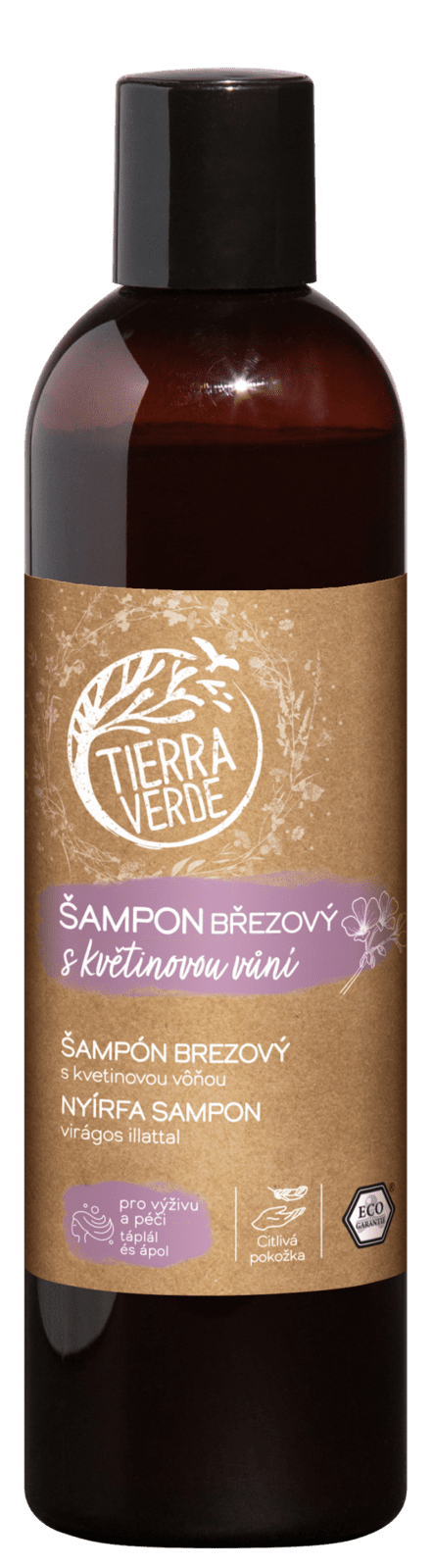TIERRA VERDE Šampón brezový s kvetinovou vôňou 300 ml