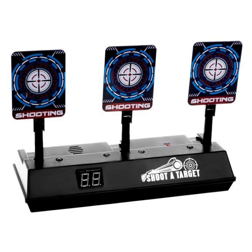 Elektronický terč Strelnica 3 terče - čierny