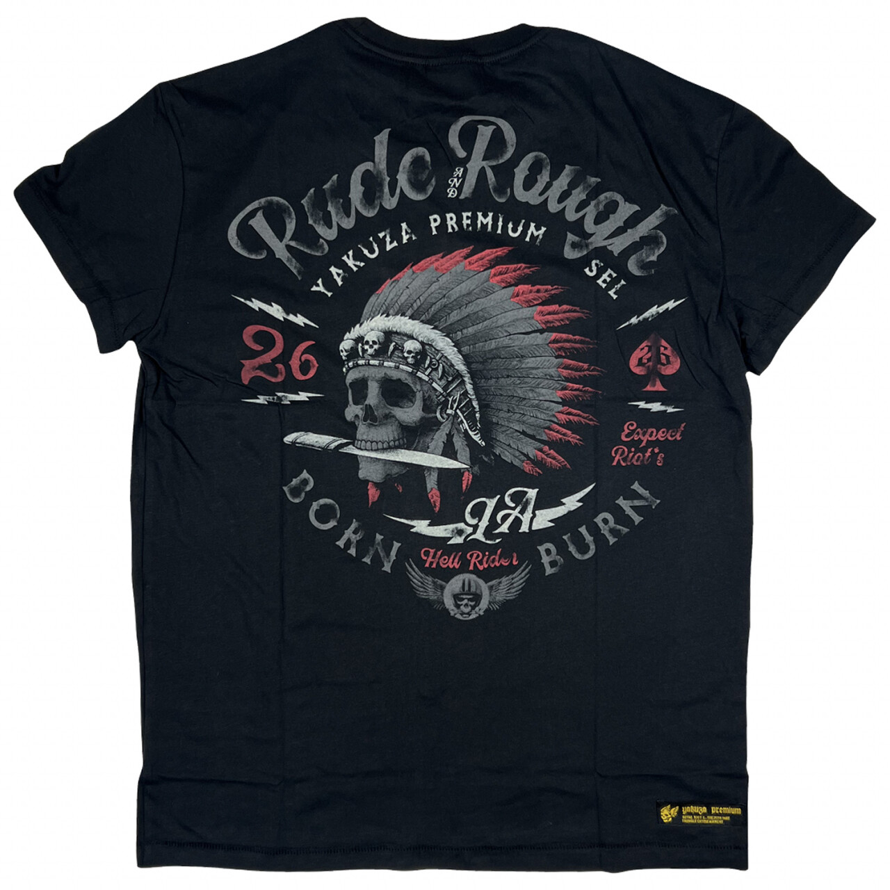 Tričko Yakuza Premium Rude Rough 26 - čierne, XXL