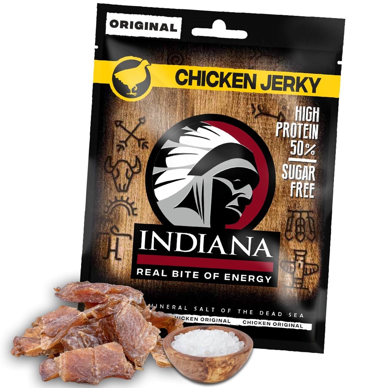 Sušené mäso Indiana Jerky kuracie 25g - min. trvanlivosť do 31.10.2025