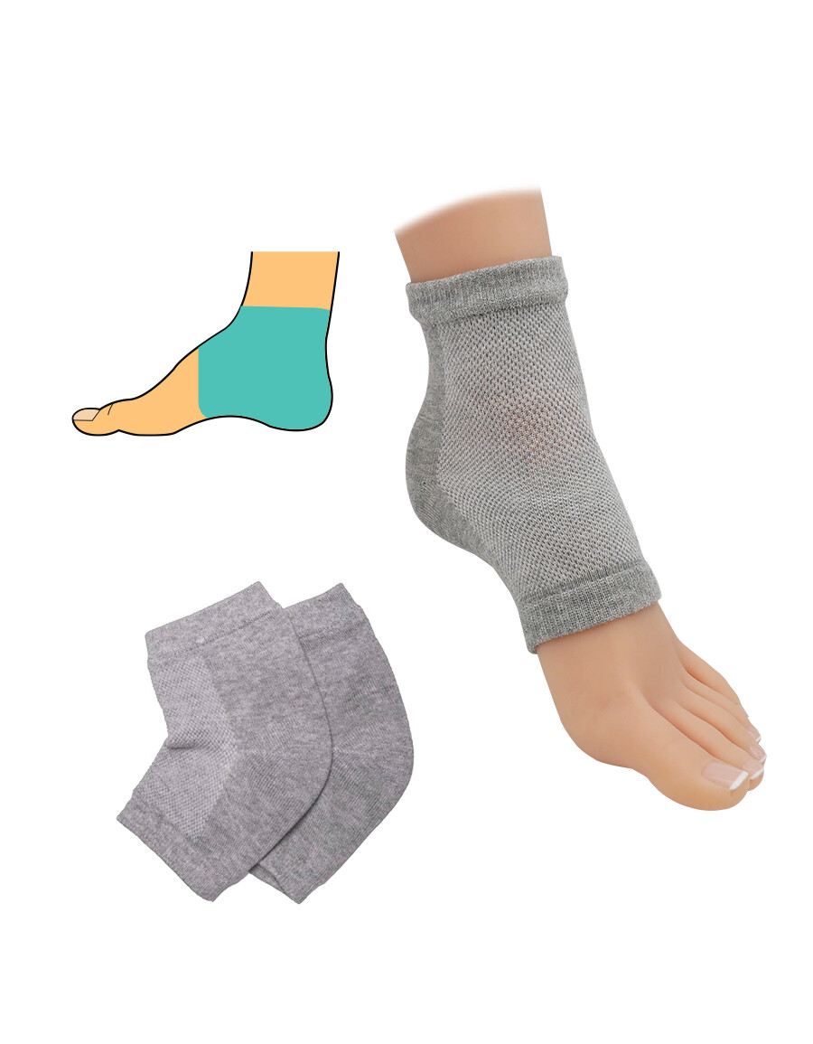 Bandáž na pätu s gélovou výplňou - sivá