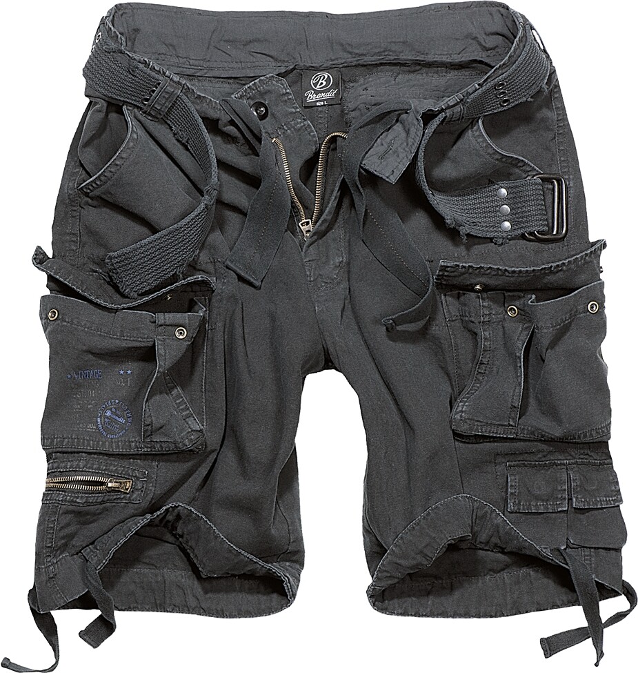 Kraťasy Brandit Savage Vintage - čierne, 7XL