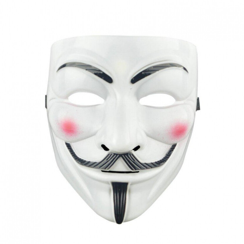 Maska V ako Vendetta - béžová