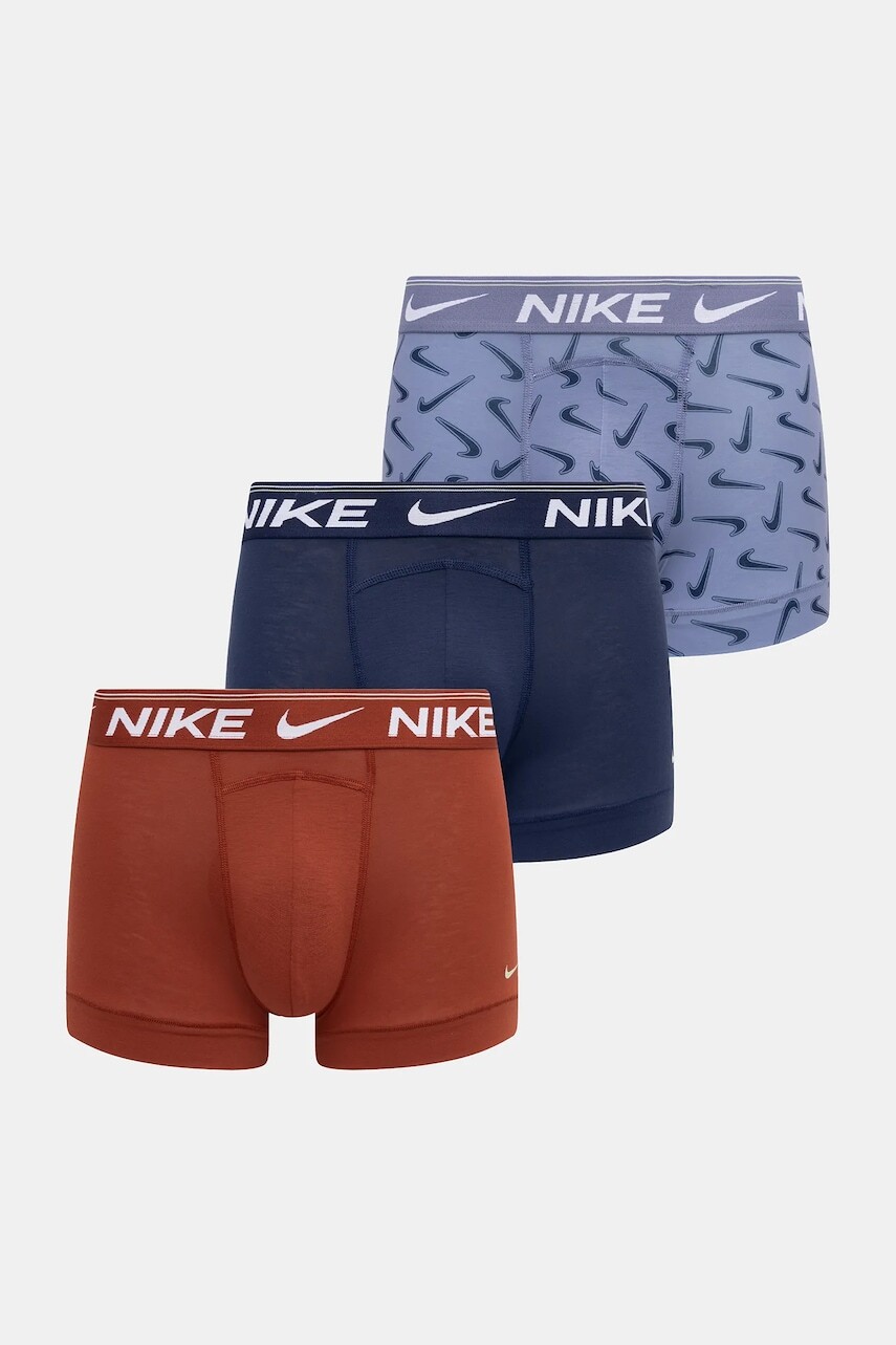 Boxerky Nike 3-pak tmavomodrá farba, 000PKE1256