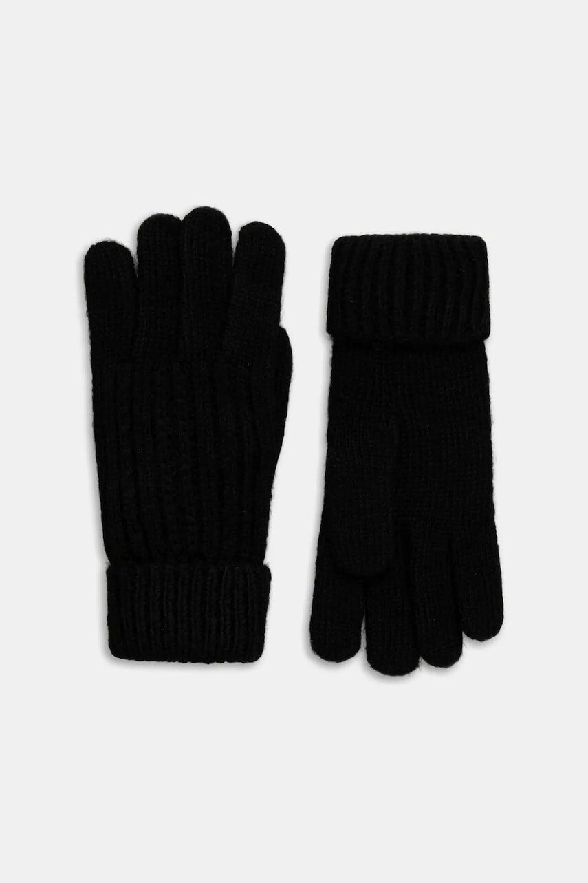 Rukavice Pepe Jeans čierna farba, PL0800002