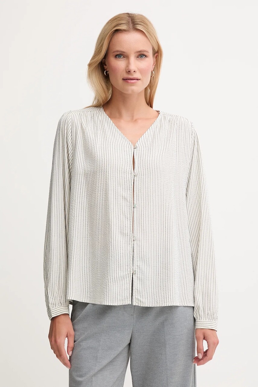 Košeľa United Colors of Benetton béžová farba, regular, 570QDQ0CH