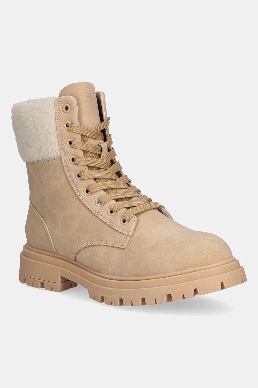 Detské zimné topánky Calvin Klein Jeans béžová farba, V3A5-83125