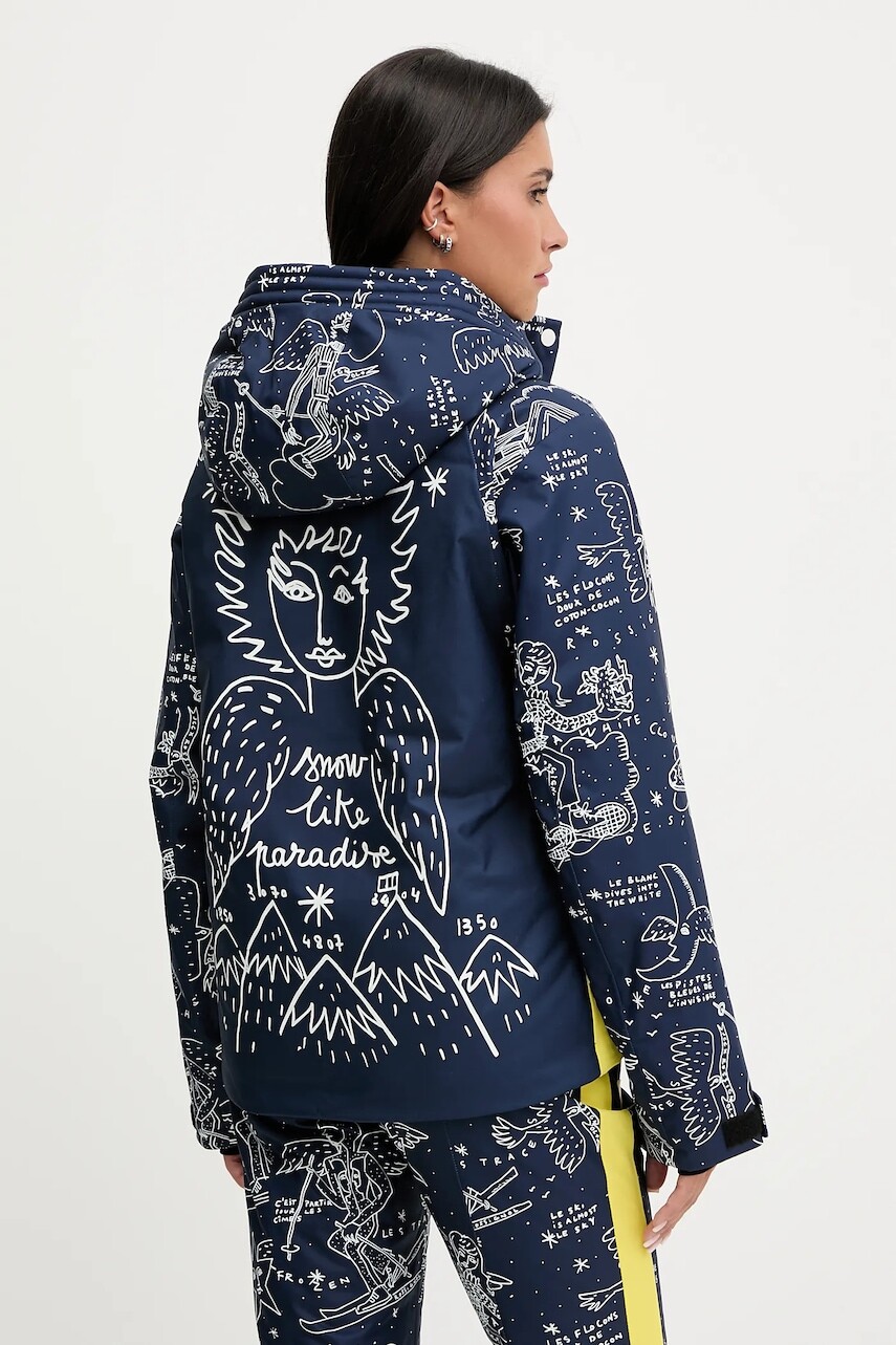 Lyžiarska bunda Rossignol JCC tmavomodrá farba, RLOWJ23