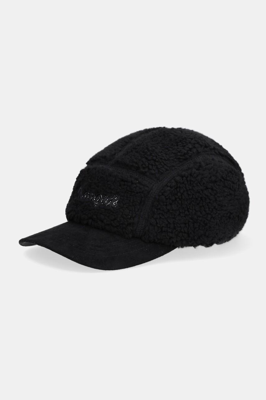 Šiltovka Kangol FAUX SHERPA 5-PANEL čierna farba, K5466.BK001