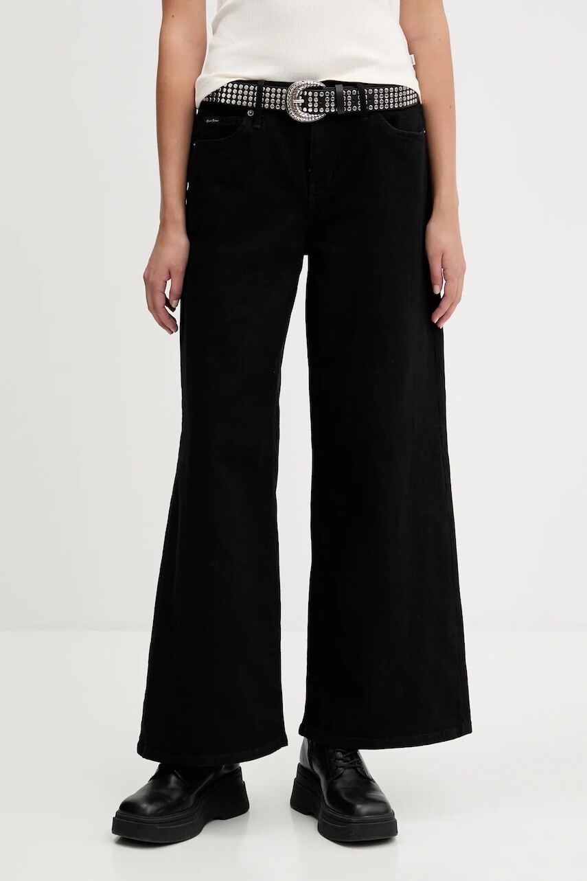 Rifle Guess Jeans čierna farba, W5YA0O D0141