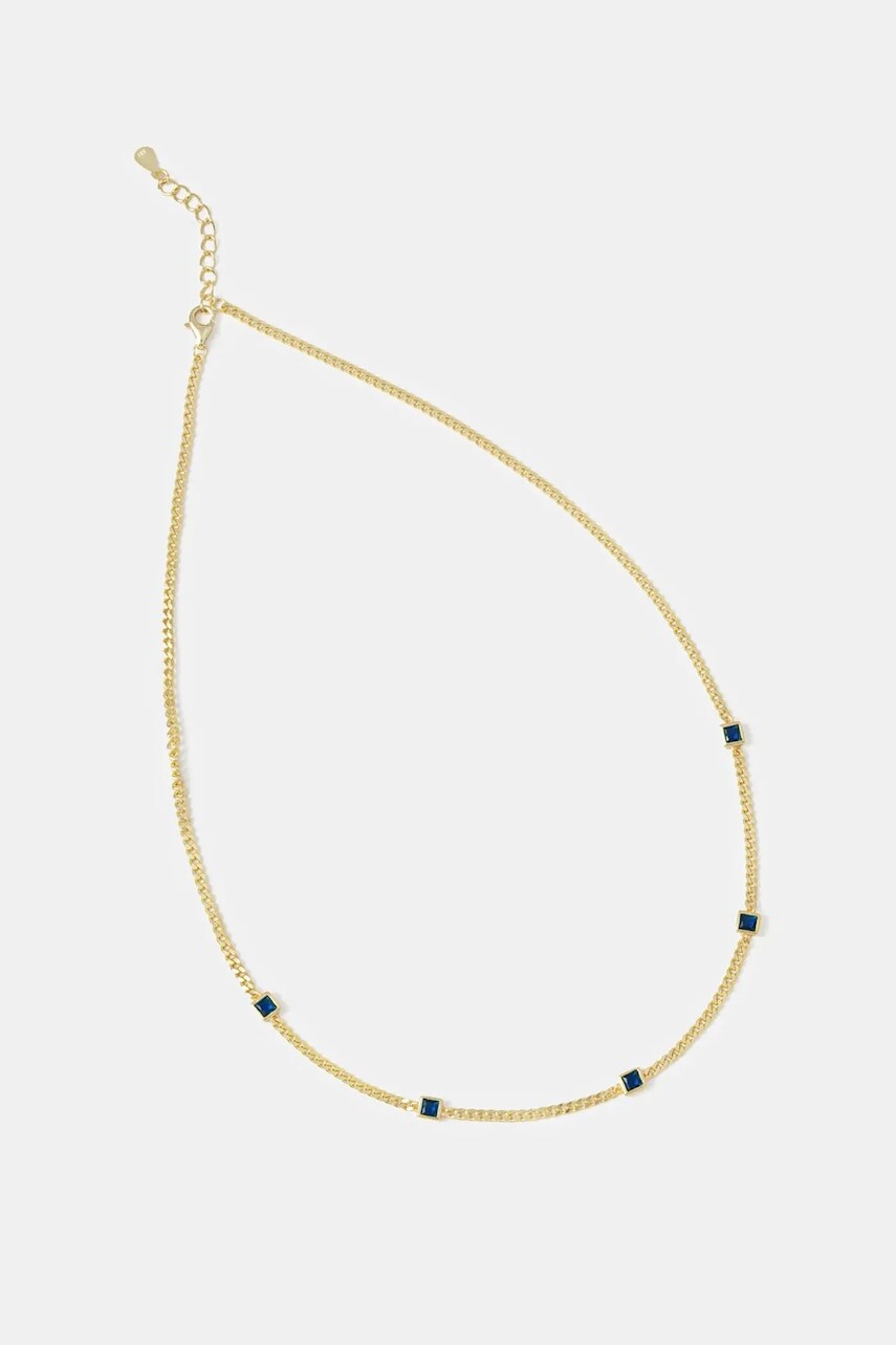 Náhrdelník zo striebra pozlátený 18k zlatom Answear.LAB