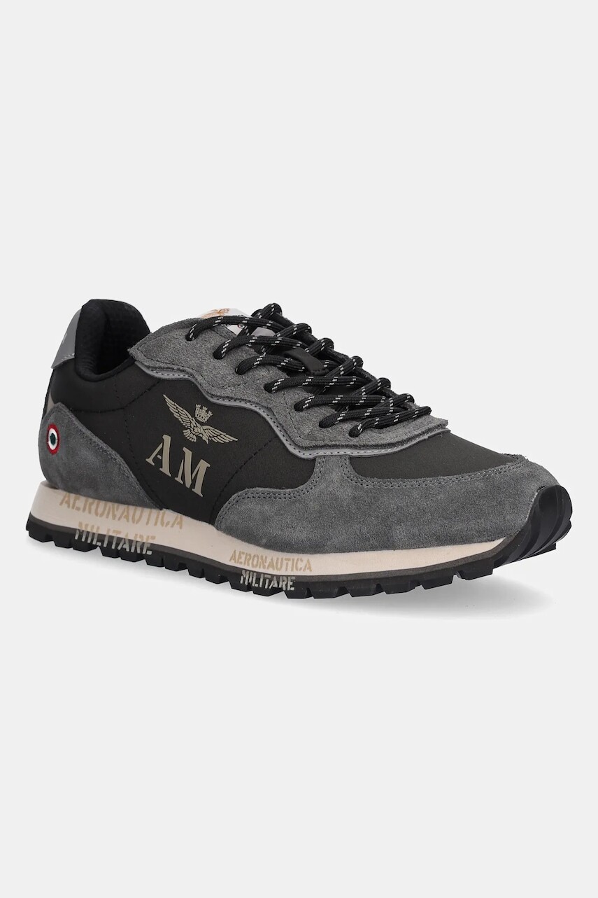 Tenisky Aeronautica Militare SNEAKERS šedá farba, 252SC0320UPL00313