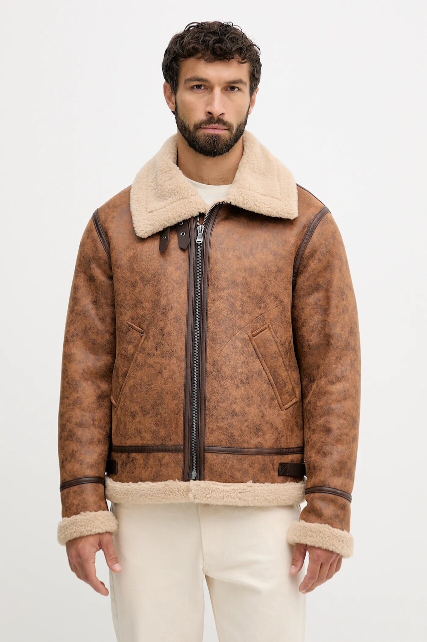 Bunda Joop! hnedá farba, prechodná, 30048775