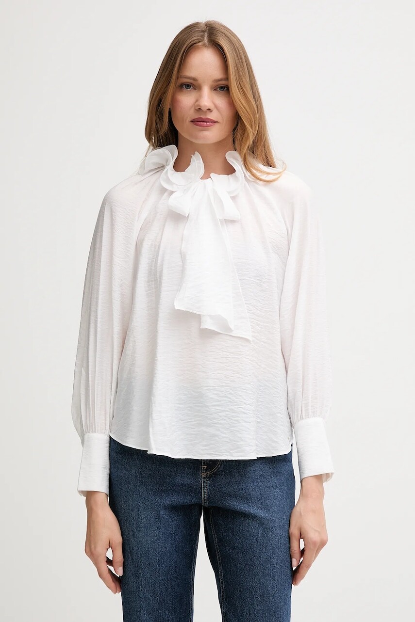 Blúzka Pedro del Hierro biela farba, jednofarebná, 6632948