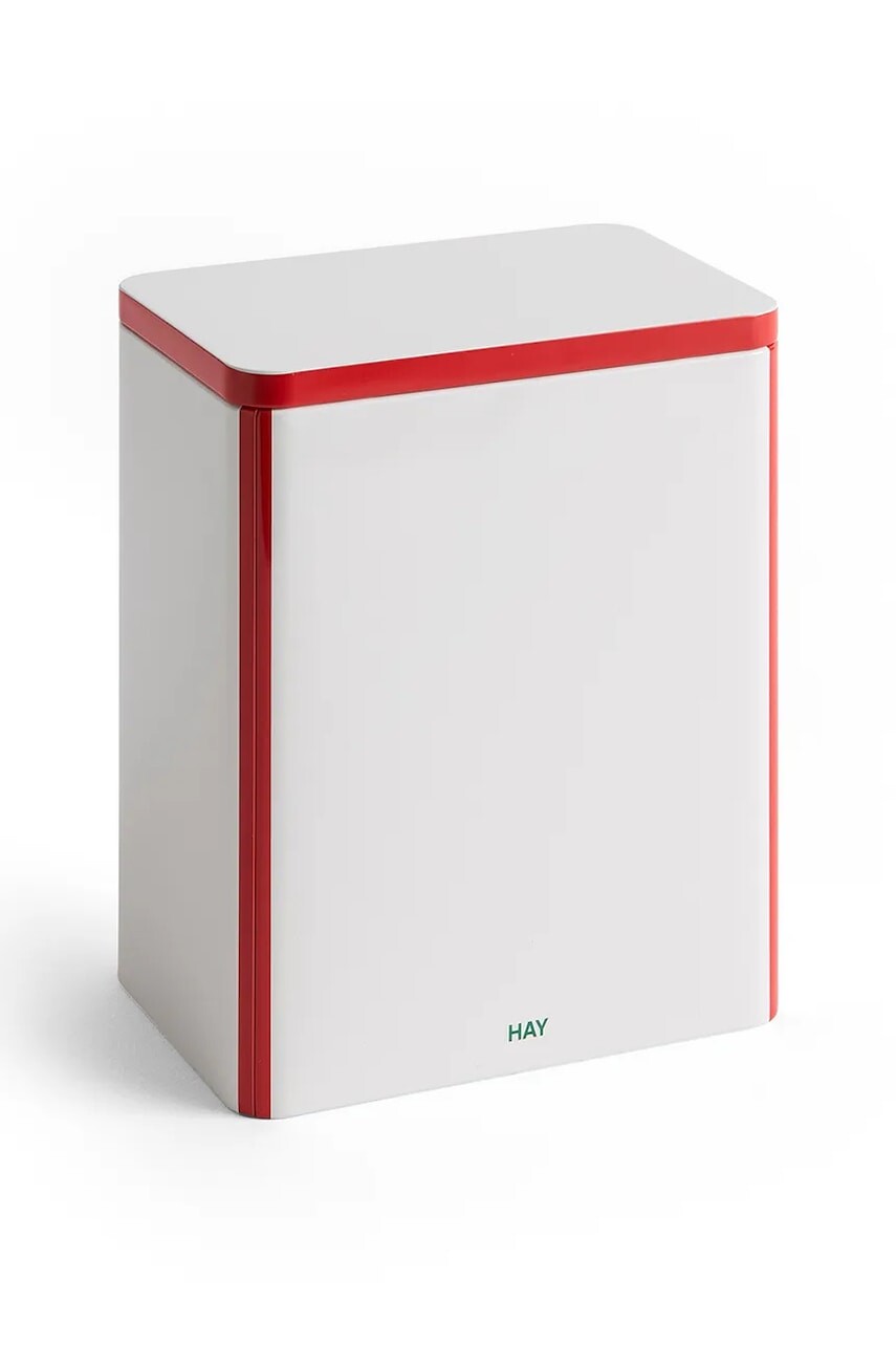 Nádoba s vekom HAY Tin Container L/17 x 11,1 x 20 cm biela farba