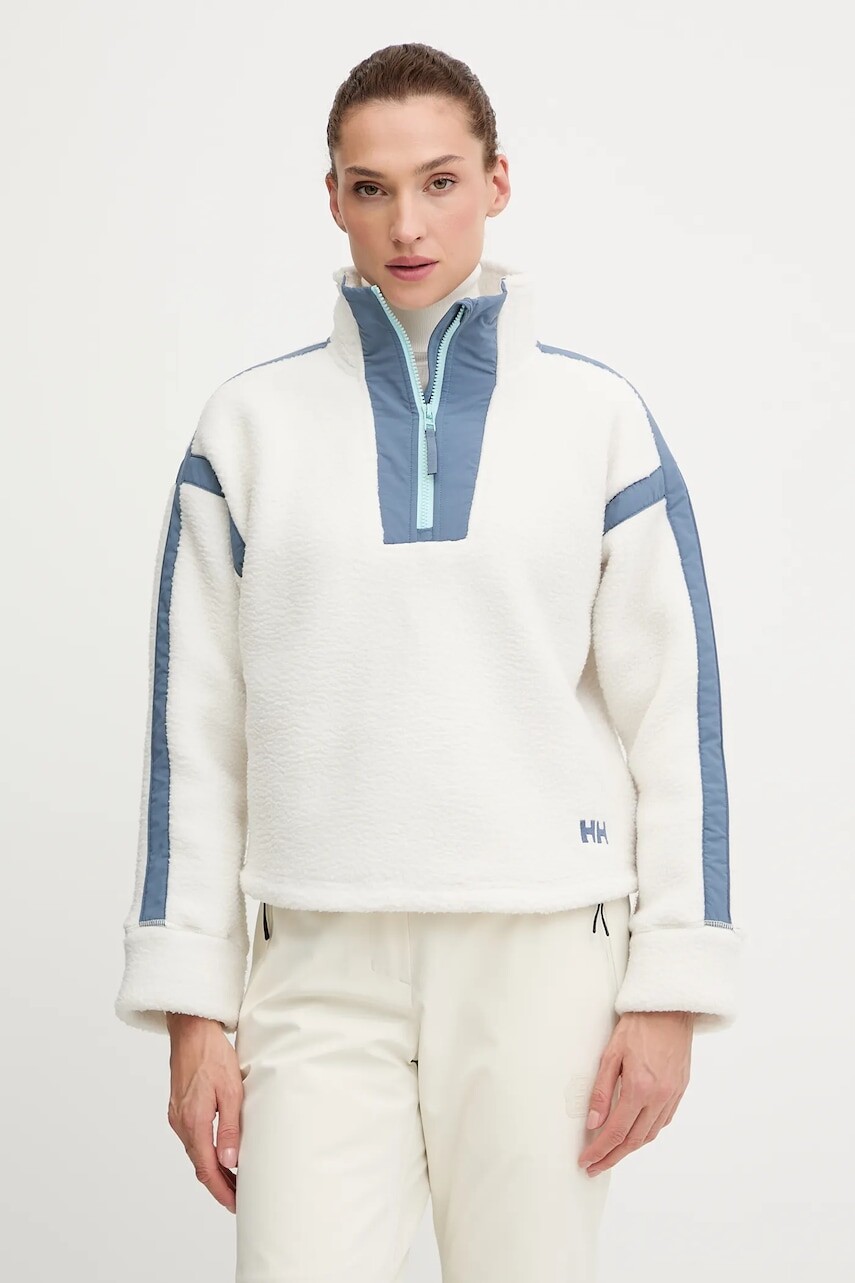 Fleecová mikina Helly Hansen IMPERIAL béžová farba, jednofarebná, 49581