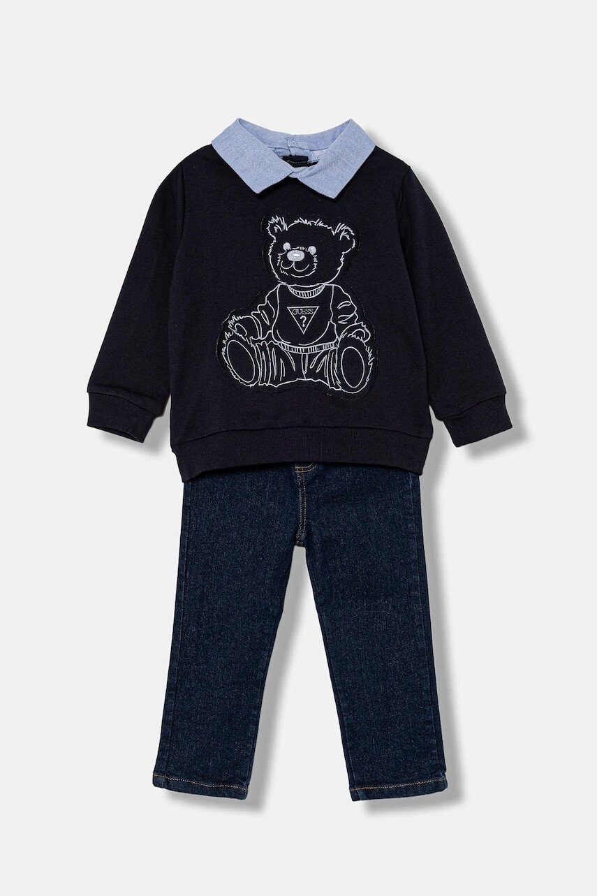 Sada pre bábätká Guess tmavomodrá farba, I5BG15 KAX74