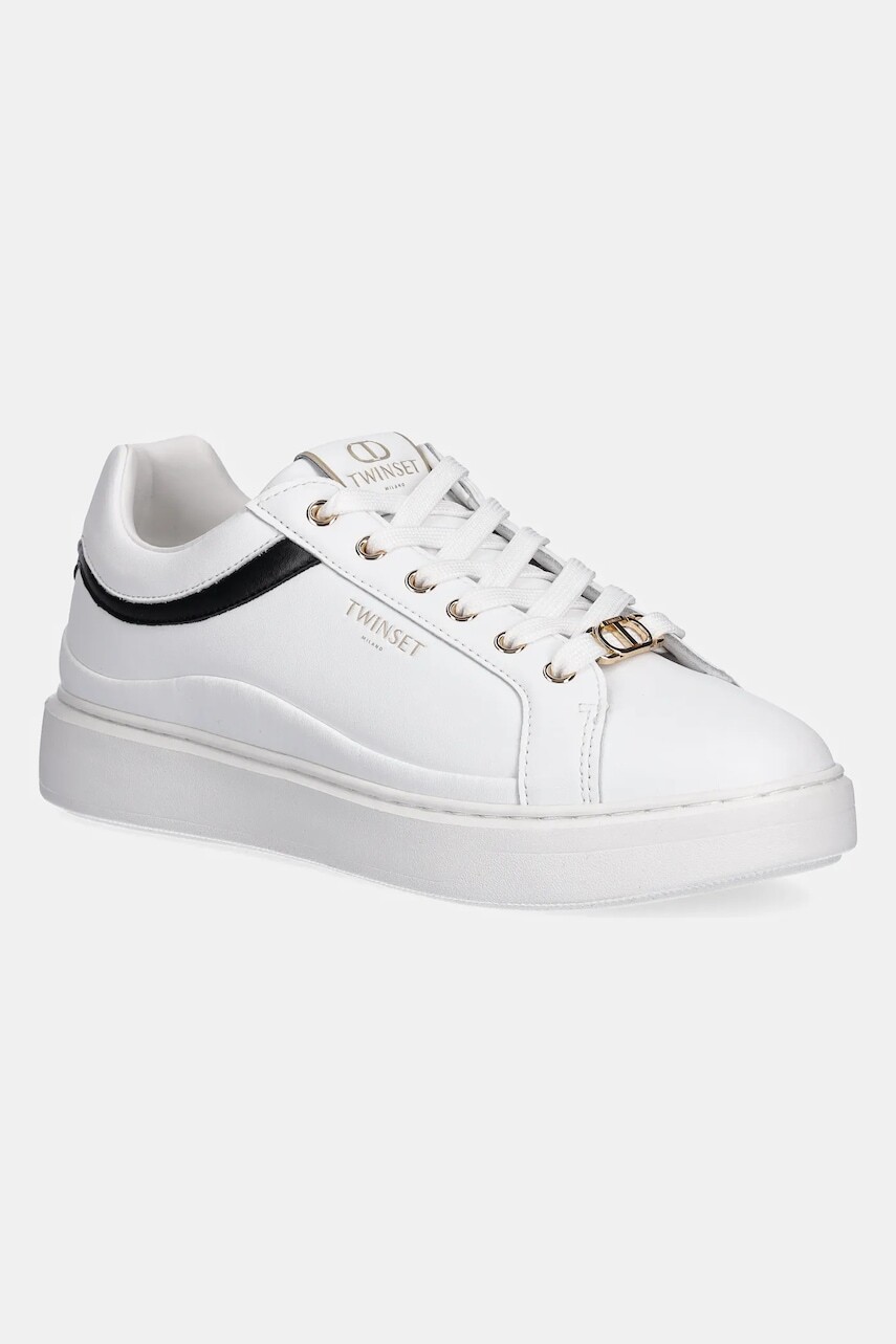 Tenisky Twinset biela farba, 252TCP020