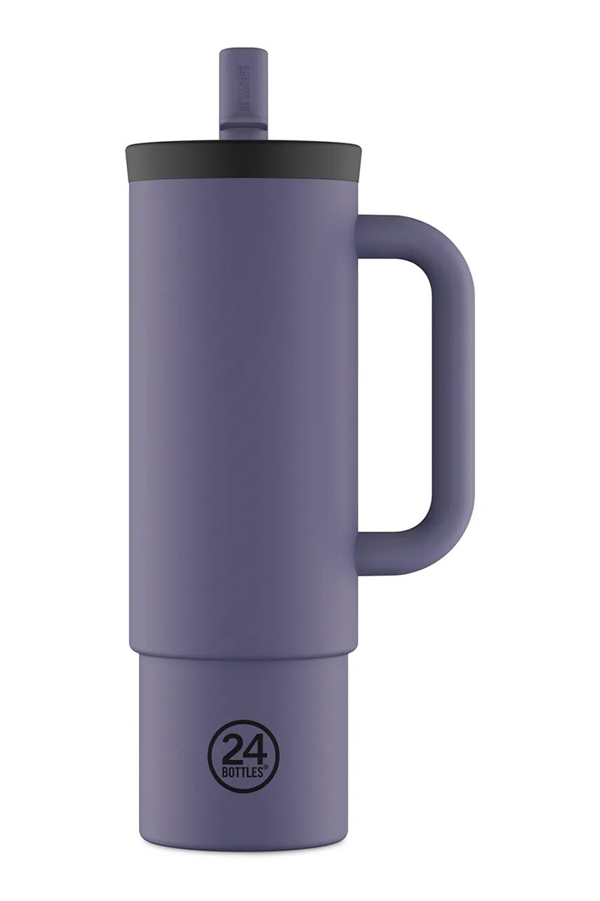 Termo hrnček 24bottles Straw 800ml Dusk fialová farba, Straw.800.Dusk