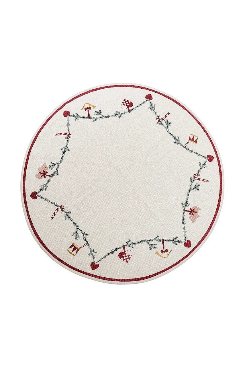 Bavlnený koberec pod vianočný stromček Bloomingville Yule 110 cm viac farieb