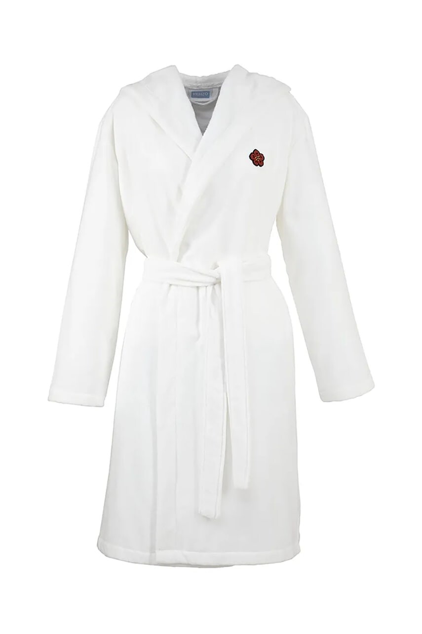 Bavlnený župan Kenzo KBOKE Blanc S biela farba