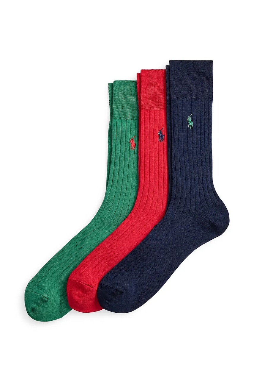 Ponožky Polo Ralph Lauren 3-pak viac farieb, 449P04725