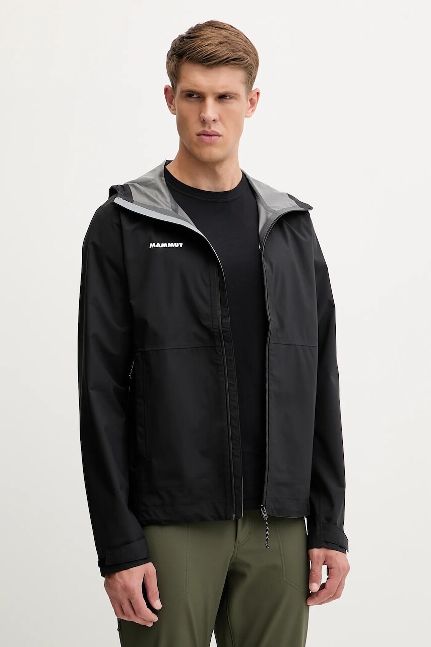 Turistická bunda Mammut Linard Light čierna farba, 1010.31490