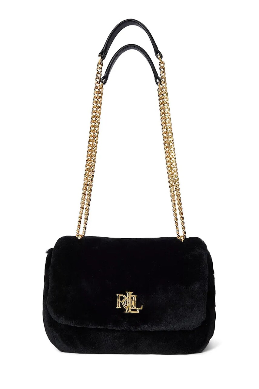 Kabelka Lauren Ralph Lauren čierna farba, 431980195