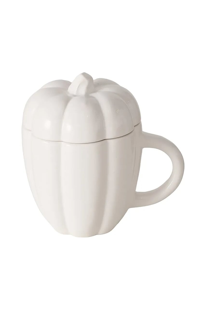 Pohár s vekom Boltze 550 ml biela farba