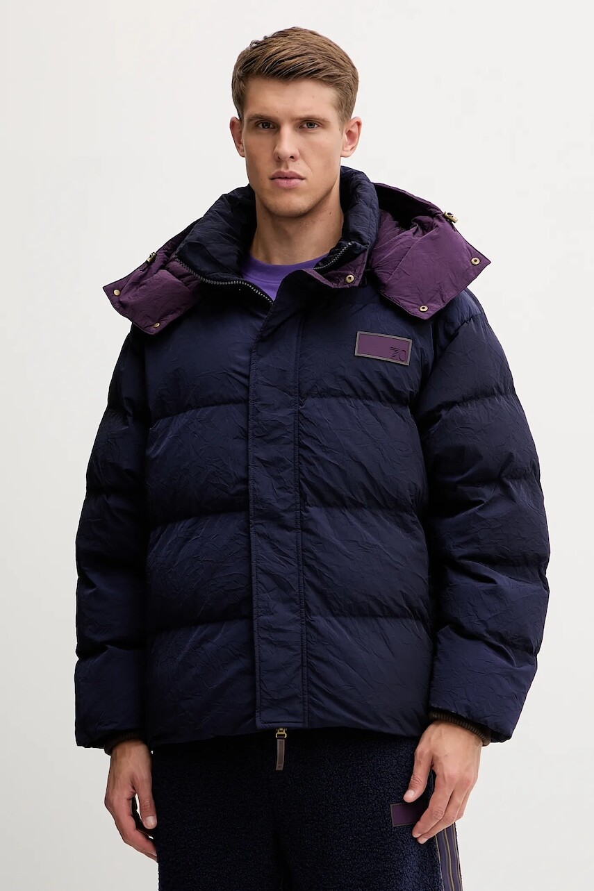 Bunda EA7 Emporio Armani tmavomodrá farba, zimná, AF18493.7X000210