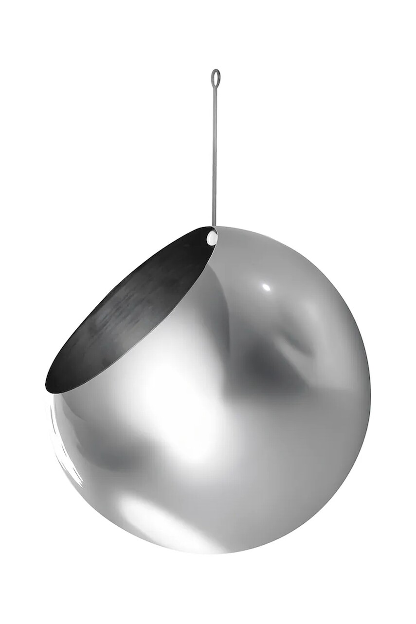 Závesný kvetináč AYTM Globe 21 x 32 cm šedá farba