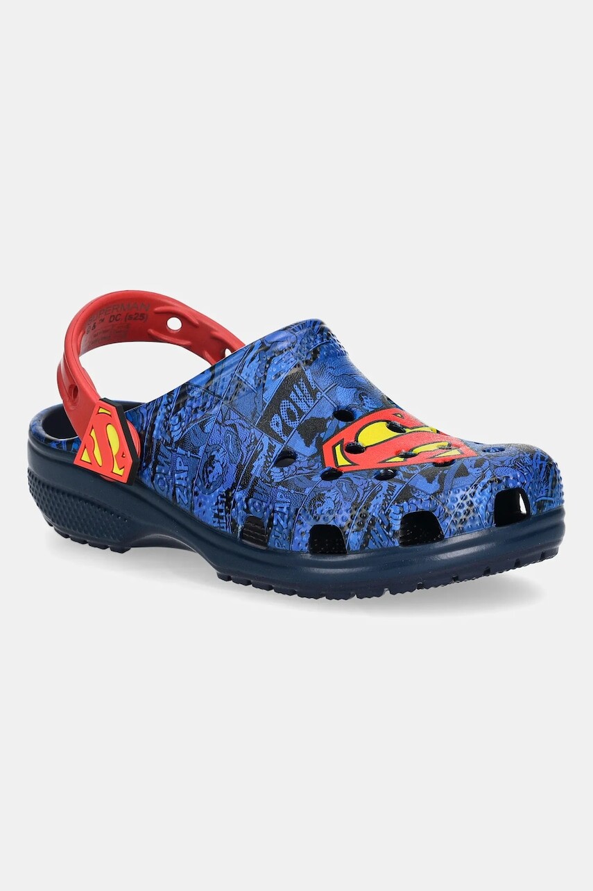 Detské šľapky Crocs CROCS CLASSIC SUPERMAN CLOG modrá farba, 211132