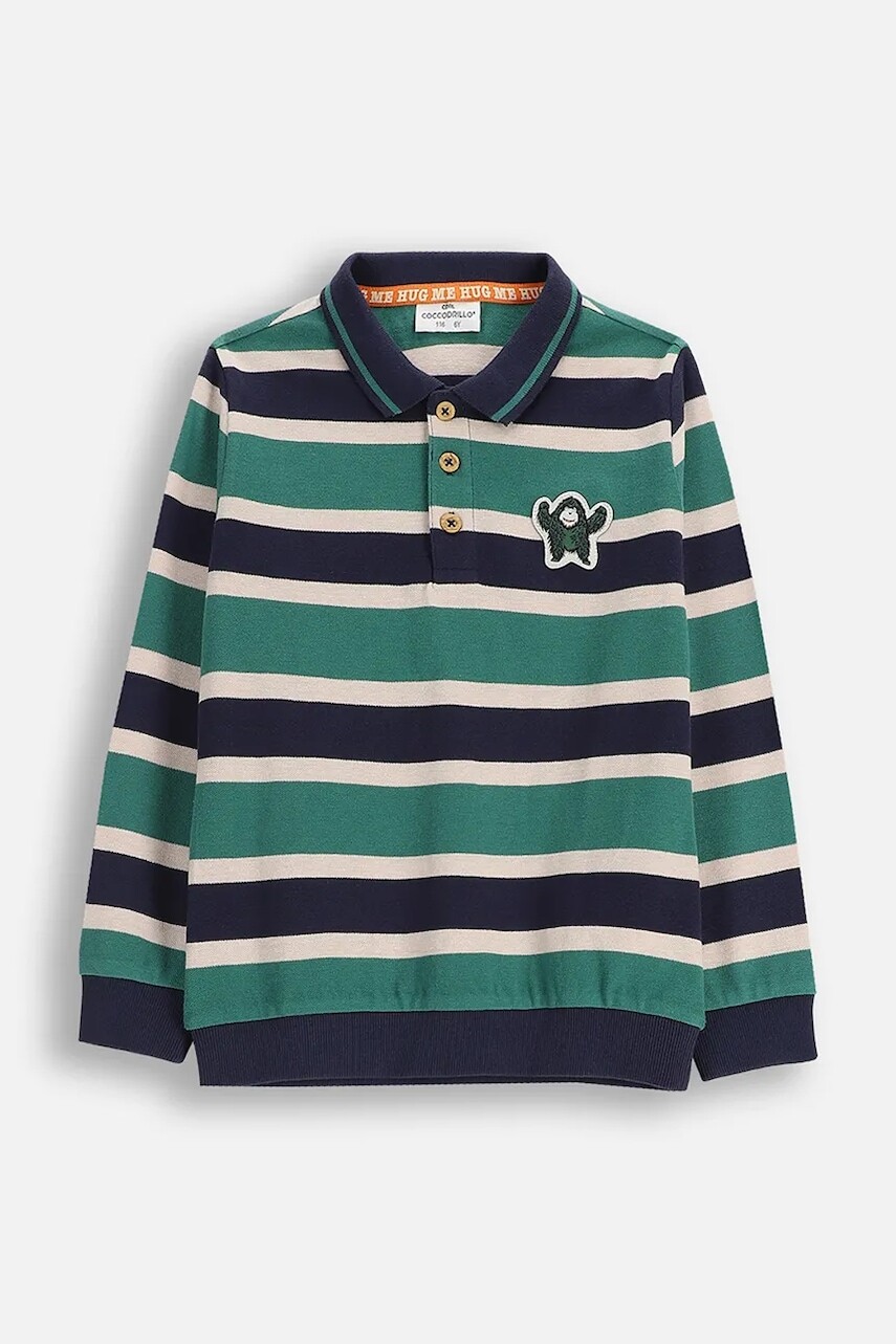 Detská bavlnená polokošeľa Coccodrillo viac farieb, vzorovaná, YETI BOY KIDS