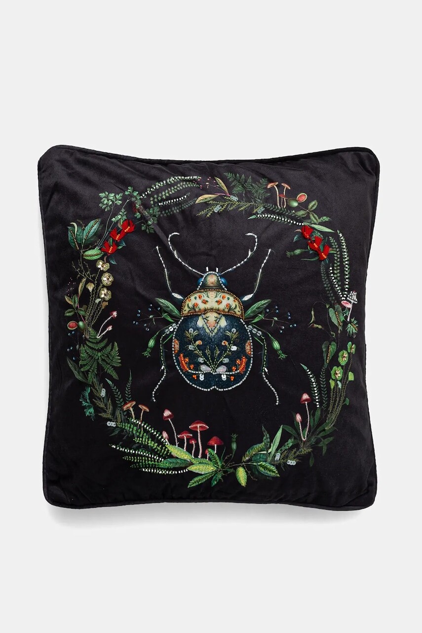 Dekoratívna obliečka na vankúš Medicine čierna farba