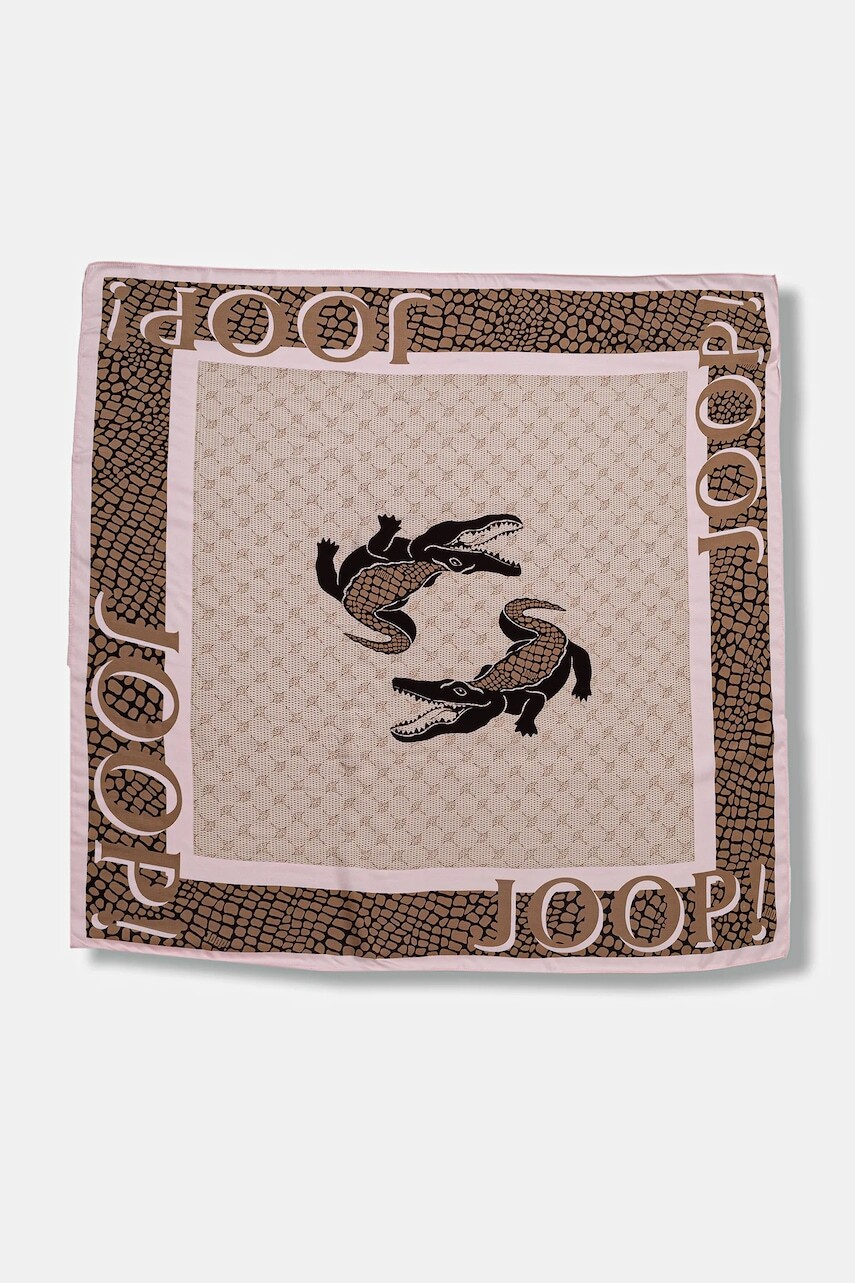 Šatka Joop! béžová farba, vzorovaná, 30048970